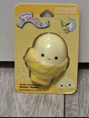 Lip Smacker Original Squishmallows Junie Banana Flavor Lip Balm Yellow 7.4g